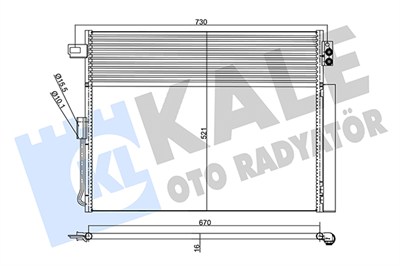 KLİMA RADYATÖRÜ ( KONDENSER ) AL/AL JEEP GRAND CHEROKEE IV 3.6 V6, 5.7 V8, 6.4 SRT8, 3.0 CRD V6 10=> 