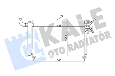 KLİMA RADYATÖRÜ ( KONDENSER ) AL/AL KIA RIO II 1.5 CRDI05=>