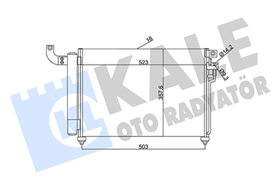 KLİMA RADYATÖRÜ ( KONDENSER ) AL/AL KIA RIO II 1.5 CRDI05=>