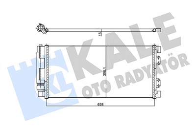 KLİMA RADYATÖRÜ ( KONDENSER ) AL/AL LAND ROVER FREELANDER 1.8 16V 4X4, 2.5 V6, 2.0 TD4, 1.8 I 16 V, 2.0 DI 98-06 