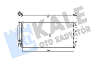 KLİMA RADYATÖRÜ ( KONDENSER ) AL/AL LAND ROVER FREELANDER 1.8 16V 4X4, 2.5 V6, 2.0 TD4, 1.8 I 16 V, 2.0 DI 98-06 