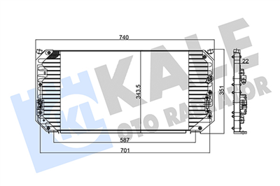 KLİMA RADYATÖRÜ ( KONDENSER ) AL/AL TOYOTA COROLLA 1.6 SI, 1.8 GT (AE 101) 92-97 