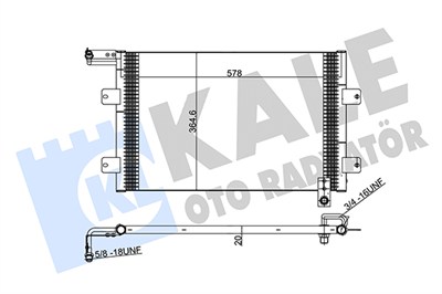 KLİMA RADYATÖRÜ ( KONDENSER ) AL/AL VOLKSWAGEN GOLF III, CABRIO, VARIANT, VENTO1.6, 1.8, 1.9 TDI, 2.0 GTI, 2.8 VR6 93-99