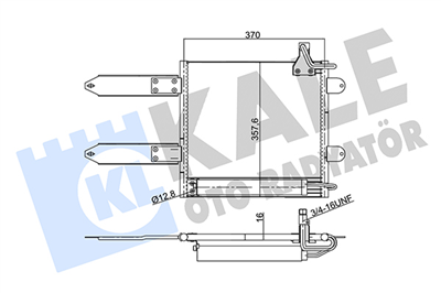 KLİMA RADYATÖRÜ ( KONDENSER ) AL/AL VOLKSWAGEN LUPO, POLO VARIANT, SEAT AROSA 1.0, 1.2 TDI, 1.4 16V, 1.4 FSI, 1.6 GTI, 1.7 SDI 98-05 