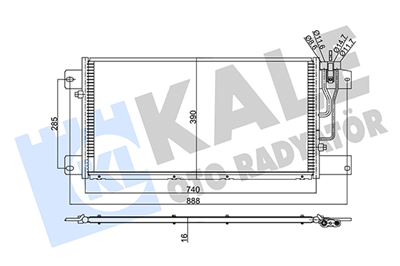KLİMA RADYATÖRÜ ( KONDENSER ) AL/BRZ SCANIA P, G, R, T 
