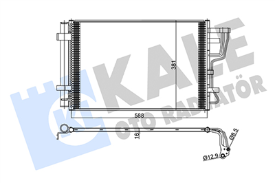 KLİMA RADYATÖRÜ ( KONDENSER ) KURUTUCU AL/AL KIA CEED 1.4 -1.6 I 07=> 