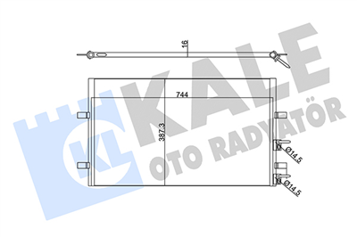 KLİMA RADYATÖRÜ ( KONDENSER ) KURUTUCU AL/AL FORD TRANSIT V347-V348 2.2TDCI 100PS, 120PS, 130PS 2,4TDCI 100PS, 115PS, 140PS 07=> 