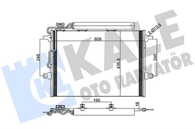 KLİMA RADYATÖRÜ ( KONDENSER ) KURUTUCULU AL/AL 350 CGI, CLS 280, CLS 320, CLS 350, CLS 500 E 200 