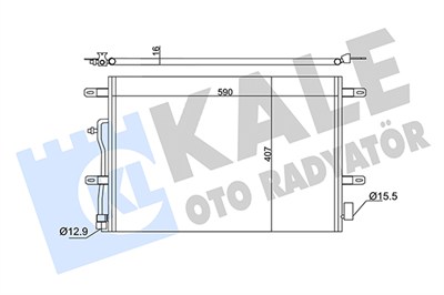 KLİMA RADYATÖRÜ ( KONDENSER ) KURUTUCULU AL/AL AUDI A4 1.6-1.8-1.9 TDI-2.6-2.8 QUATTRO 00-04 
