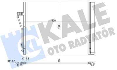 KLİMA RADYATÖRÜ ( KONDENSER ) KURUTUCULU AL/AL BMW 7 ACTIVEHYBRID / 750I / 760 I 08+ 