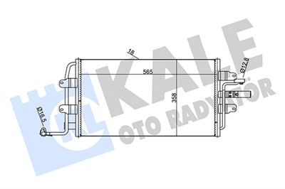 KLİMA RADYATÖRÜ ( KONDENSER ) KURUTUCULU AL/AL VOLKSWAGEN NEW BEETLE 1.6 99-10, 1.8 T 99-10, 2.0 98-10, 3.2 RSI 4MOTION 00-01 ( 563x362x18 ) 