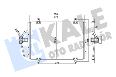 KLİMA RADYATÖRÜ ( KONDENSER ) KURUTUCULU AL/AL RENAULT MEGANE I 1.4 E 96-03 