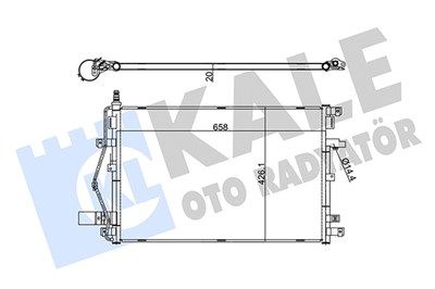 KLİMA RADYATÖRÜ ( KONDENSER ) KURUTUCULU AL/AL VOLVO XC90 I 2.5 T AWD 02-14, T6 AWD 02-06, V8 AWD 05-10 