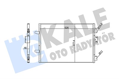 KLİMA RADYATÖRÜ ( KONDENSER ) KURUTUCULU AL/AL RENAULT CLIO II 1.5 DCI 01-08 