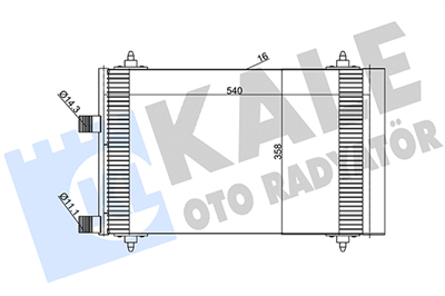 KLİMA RADYATÖRÜ ( KONDENSER ) KURUTUCULU AL/AL PEUGEOT P307 1.4, 1.6 16V, 2.0 HDI 00-07, P307 1.4 HDI 01-05, P307 1.6 HDI 04-09, P307 1.4 HDI 01-05, CITROEN C4 1.4 16V, 1.6 16V/1.6 HDI 04-11, C5 2.0 16V, 2.0 HDI 01-04 