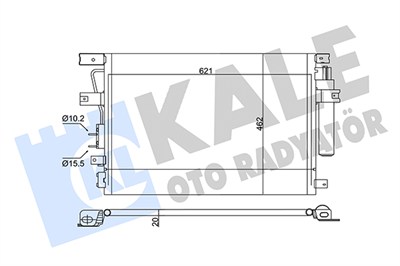 KLİMA RADYATÖRÜ ( KONDENSER ) KURUTUCULU AL/AL CHRYSLER 300 C 3.0 CRD 05-12, 3.0 V6 CRD 10-12 