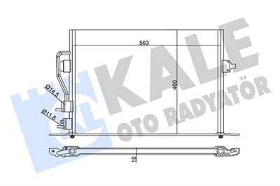 KLİMA RADYATÖRÜ ( KONDENSER ) KURUTUCULU AL/AL FORD MONDEO II 2.0 16V-2.5 V6 24V 96-01, RANGER, COUGAR 