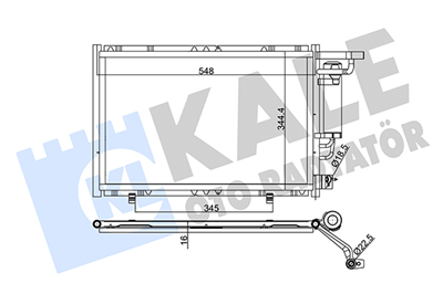KLİMA RADYATÖRÜ ( KONDENSER ) KURUTUCULU AL/AL FORD FIESTA VI-VI VAN,B-MAX 1.25-1.4-1.4 TDCI-1.5 TDCI-1.6 TI 08=>