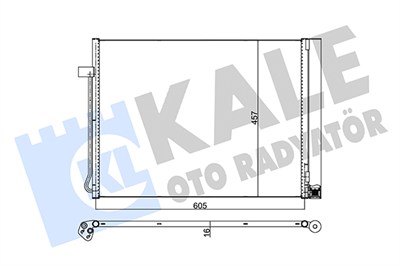 KLİMA RADYATÖRÜ ( KONDENSER ) KURUTUCULU AL/AL BMW X5, X6 SDRIVE 25 D, 3.5 I, 3.0, 4.0 D, 4.8 I 07-13 
