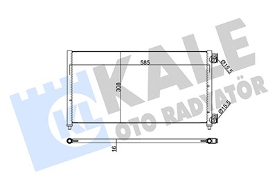 KLİMA RADYATÖRÜ ( KONDENSER ) KURUTUCULU AL/AL FIAT DOBLO 1.3 JTD 0=>, 1.9 JTD 01=>, IDEA 04=> , PUNTO 03=> , LANCIA 