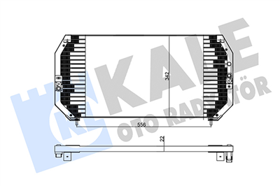 KLİMA RADYATÖRÜ ( KONDENSER ) KURUTUCULU AL/AL TOYOTA CARINA E, SALOON, SPORTSWAGON 1.6 16V, 1.6 GLI, 2.0 GLI, 2.0 D 93-97 