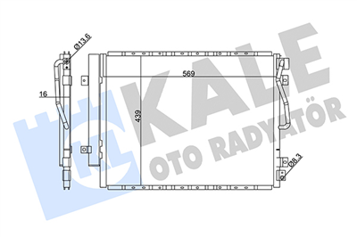 KLİMA RADYATÖRÜ ( KONDENSER ) KURUTUCULU AL/AL KIA SORENTO I 2.5 CRDI 02=> 