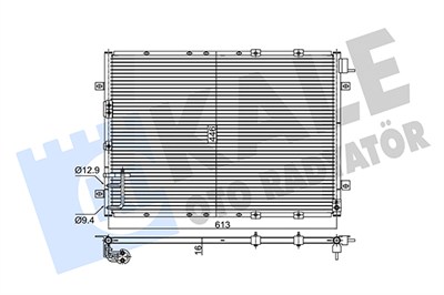 KLİMA RADYATÖRÜ ( KONDENSER ) KURUTUCULU AL/AL KIA SORENTO SORENTO I 2.4, 3.3-3.5 V6, 2.5 CRDI 02=> 
