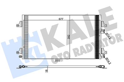 KLİMA RADYATÖRÜ ( KONDENSER ) KURUTUCULU AL/AL RENAULT LAGUNA II 1.6 16V 01-05, 1.8-2.0 16V 01-07, 3.0 V6 24V 01-07, 1.9-2.2 DCI 01-07 (700x391x16) 