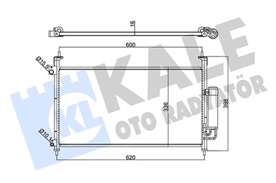 KLİMA RADYATÖRÜ ( KONDENSER ) KURUTUCULU AL/AL HONDA CIVIC VIII HATCHBACK 1.4, 1.8, TYPE R, 2.2 CTDI 06=> 