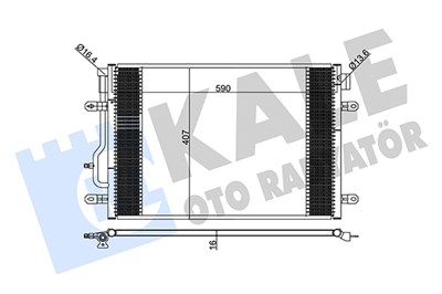 KLİMA RADYATÖRÜ ( KONDENSER ) KURUTUCULU AL/AL AUDI A4, A6 1.8 T, 1.9-2.5 TDI 01-06 