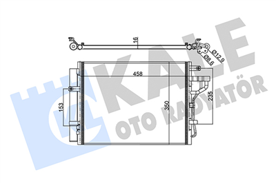 KLİMA RADYATÖRÜ ( KONDENSER ) KURUTUCULU AL/AL KIA PICANTO 1.0 15=>, 1.0 LPG 13=> 