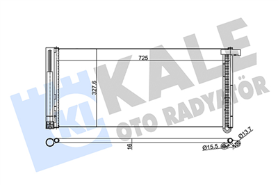 KLİMA RADYATÖRÜ ( KONDENSER ) KURUTUCULU AL/AL PORSCHE PANAMARA 3.0 D 11-13, 3.0 4S 13-16, 3.6 10-13, 4.8 S 09-13 