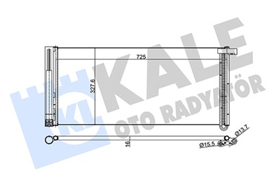 KLİMA RADYATÖRÜ ( KONDENSER ) KURUTUCULU AL/AL PORSCHE PANAMARA 3.0 D 11-13, 3.0 4S 13-16, 3.6 10-13, 4.8 S 09-13 