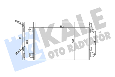 KLİMA RADYATÖRÜ ( KONDENSER ) KURUTUCULU AL/AL RENAULT MEGANE I , SCENIC I , DACIA LOGAN , SANDERO , DUSTER 1.6 16V, 1.5 DCI 