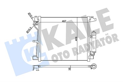 KLİMA RADYATÖRÜ ( KONDENSER ) KURUTUCULU AL/AL NISSAN JUKE 1.5 DCI 10=> 
