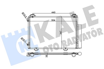 KLİMA RADYATÖRÜ ( KONDENSER ) KURUTUCULU AL/AL TOYOTA YARIS 1.3 I, 1.4 D, 1.5 I 99=> 