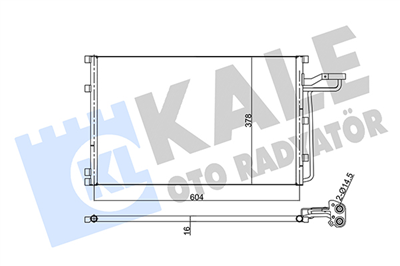 KLİMA RADYATÖRÜ ( KONDENSER ) KURUTUCULU AL/AL VOLVO C30, C70 II CONVERTIBLE, S40 II, V50 D5, 2.4 I, T5 04-12 