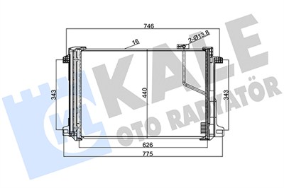 KLİMA RADYATÖRÜ ( KONDENSER ) KURUTUCULU AL/AL MERCEDES-BENZ C SERİSİ W204 07-14, CLK SERİSİ C218 11-17 