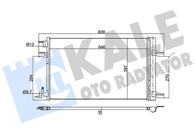 KLİMA RADYATÖRÜ ( KONDENSER ) KURUTUCULU AL/AL OPEL ASTRA J INSIGNIA, ZAFIRA 1.4 I,1.6 I, 1.6 CDTI, 1.7 CDTI 09=>, CHEVROLET CRUZE 1.7 CDI, 2.0CDI 10=> 