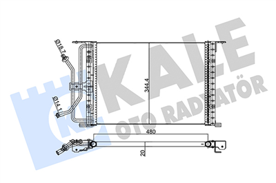 KLİMA RADYATÖRÜ ( KONDENSER ) KURUTUCULU AL/AL FORD FIESTA BOX, PUMA, MAZDA 121 III 1.3 / 1.0 / 1.25I / 1.4I / 1.8D / 1.4 16V 96-02 