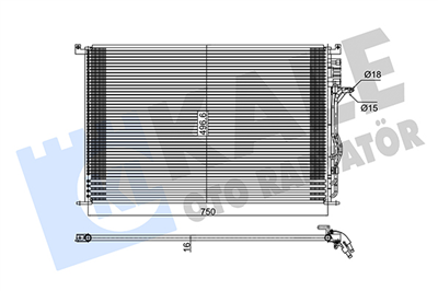 KLİMA RADYATÖRÜ ( KONDENSER ) KURUTUCULU AL/AL AUDI A8 3.0TDI/3.7/ 4.0TDI/4.2/6.0 V12 QUATTRO 03-10 