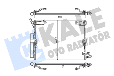 KLİMA RADYATÖRÜ ( KONDENSER ) KURUTUCULU AL/AL TOYOTA LAND CRUISER 100 4.2 TD-4.7 98=> 