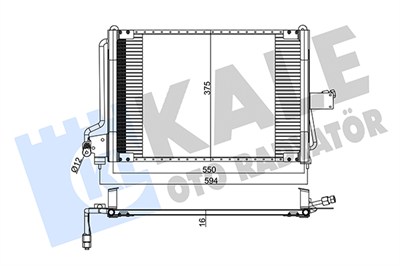 KLİMA RADYATÖRÜ ( KONDENSER ) KURUTUCULU AL/AL OPEL ASTRA F HB 1.4 I 91-98, 1.4 92-98, 1.4 I 16V 96-98, 1.6 I 93-96, 1.8 I 91-98, 1.8 I 16V 94-98, 2.0 I 16V 95-98, 1.7 D 91-92, 1.7 TD 94-98 