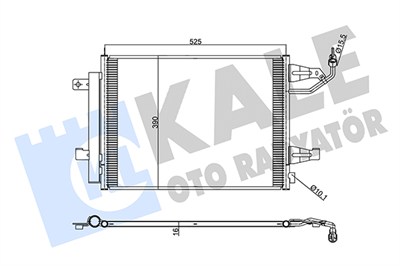 KLİMA RADYATÖRÜ ( KONDENSER ) KURUTUCULU AL/AL MITSUBISHI COLT CZC CONVERTIBLE / COLT VI 1.5 TURBO / 1.1 / 1.3 / 1.5 CZT / 1.6 16V 04-12 