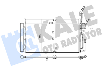 KLİMA RADYATÖRÜ ( KONDENSER ) KURUTUCULU AL/AL OPEL ANTARA 2.0 CDTI 07-11, 2.0 CDTI 4X4 06-11, 2.2 CDTI 4X4 10-15, CHEVROLET CAPTIVA 2.0 D 4WD 06=>, 2.0 D 07=> 670x393x18 