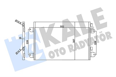 KLİMA RADYATÖRÜ ( KONDENSER ) KURUTUCULU AL/AL RENAULT MEGANE I , SCENIC I , DACIA LOGAN , SANDERO , DUSTER 1.6 16V, 1.5 DCI 