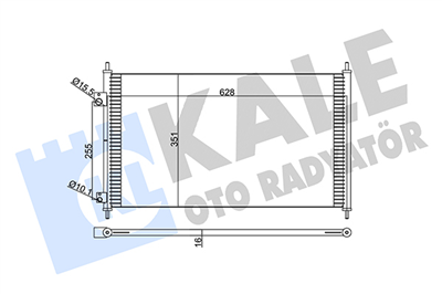 KLİMA RADYATÖRÜ ( KONDENSER ) KURUTUCULU AL/AL HONDA CIVIC VII 1.4 01=> 