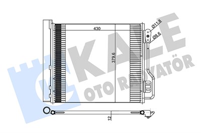 KLİMA RADYATÖRÜ ( KONDENSER ) KURUTUCULU AL/AL SMART FORTWO COUPE 09-12 