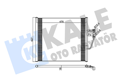 KLİMA RADYATÖRÜ ( KONDENSER ) KURUTUCULU AL/AL BMW 5 SERİSİ E39 96-03 