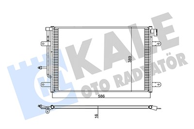 KLİMA RADYATÖRÜ ( KONDENSER ) KURUTUCULU AL/AL SEAT EXEO / EXEO ST, AUDIA41.6, 1.8T, 1.8 TSI, 2.0 TFSI, 2.0 TDI 08=>